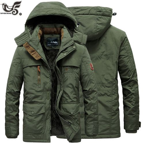 Fashion Winter Jacket Men Thicken Fleece Jackets @ Best Price