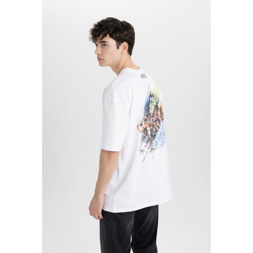 product_image_name-Defacto-Man Crew Neck Oversize Fit Short Sleeve T-Shirt - White-1