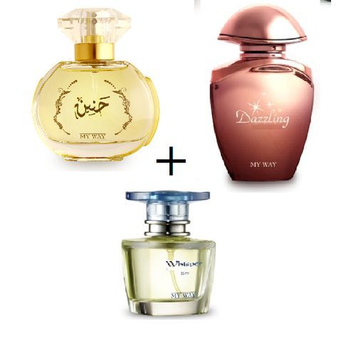 product_image_name-My Way-Haneen  - EDP - For Women - 55 ml + Dazzling - EDP - For Women - 30 ml  + Whisper - EDP - For Women - 35 ml-1