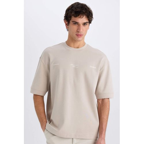 product_image_name-Defacto-تيشيرت نص كم تقيل قصة فضفاضة بطبعة شعار-1