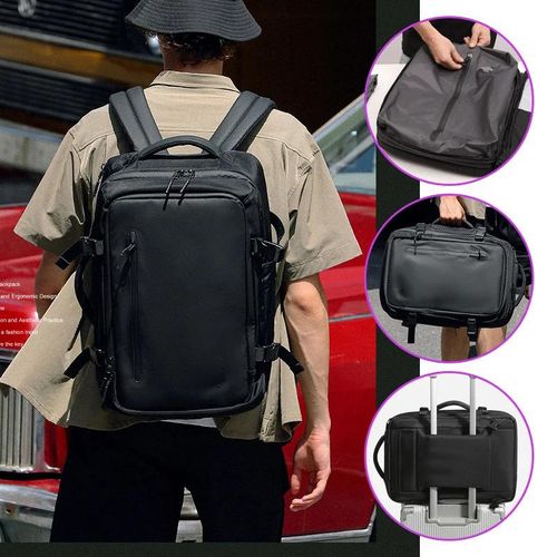 Generic Air Vacuum Backpack Men Travel 15.6in Large Capacity Expandable Cabin Flight Outdoor Business Laptop Bag Black Backpacks Woman Best Price Online Jumia Egypt