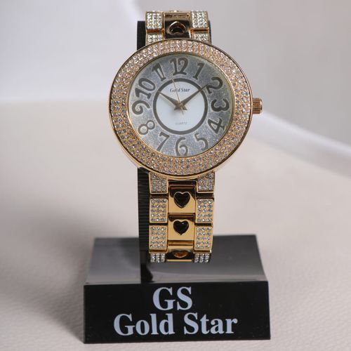 Gold Star 1080 Gold Stainless Steel Watch For Women Best Price