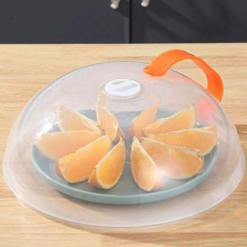 Magnetic Microwave Cover Food Heat Resistant Splatter Guard Oven Oil