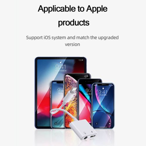 product_image_name-JOY ROOM-Joyroom S-Y105 Lightning to 3.5mm + Lightning Charge Audio Converter - White-4