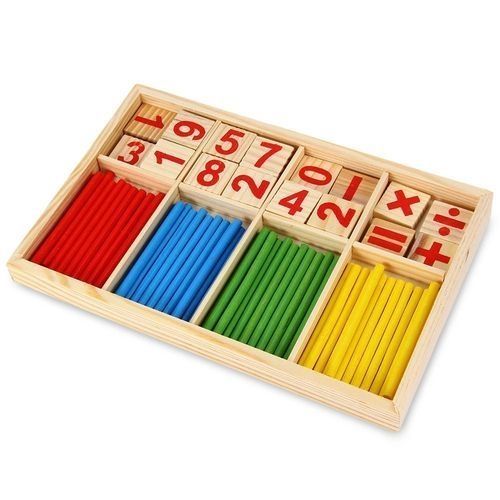 اشتري Elikang Montessori Mathematical Intelligence Stick Preschool Educational Toys في مصر