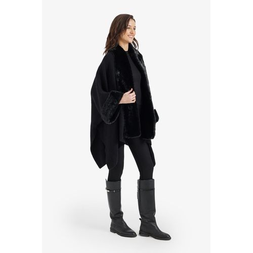 product_image_name-Clue-Fur Trimmed Poncho-1
