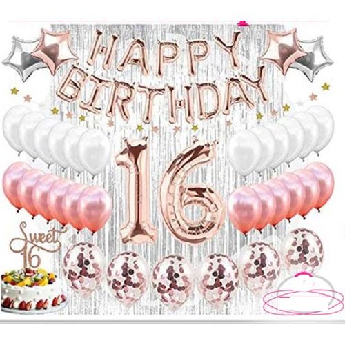 Generic 16th Birthday Decorations Party Supplies Sweet 16 Birthday ...