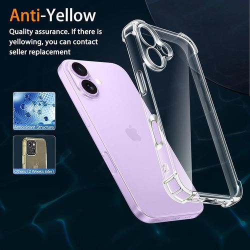 product_image_name-Generic-جراب حماية غوريلا من السيليكون والبولي يوريثين المقاوم للحرارة، جراب مضاد للصدمات مع حماية للكاميرا وزوايا مضادة للصدمات لموبايل آيفون 17 مقاس 6.3 بوصة من دلع موبايلك (شفاف) -3