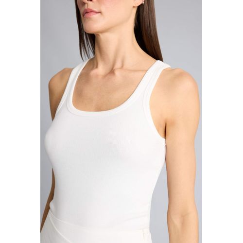 Defacto Afra x  Slim Fit Basic Ribbed Tank Top - image 4