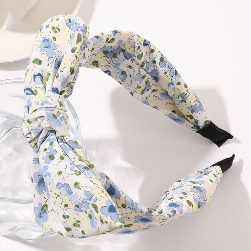 تسوق Floral Print Bunny Ear Headband Boho Ties Hair Bows for Women Head  اونلاين