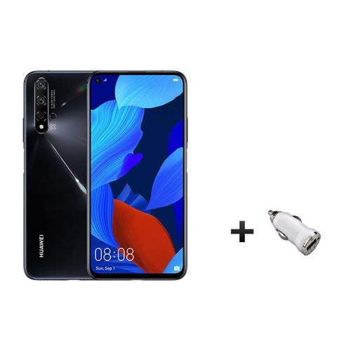 سعر ومواصفات موبايل Huawei Nova 5t موبايل 6 26 بوصة 128 جيجا بايت 8 جيجا بايت ثنائي الشريحة 4g أسود Cشاحن سياره هدية من جوميا مصر هجوم