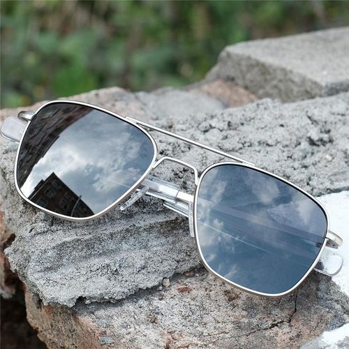 Metal sale polarized sunglasses