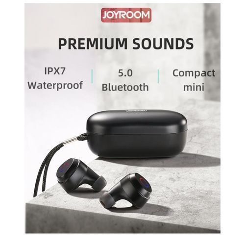 Buy JOYROOM JR-TL1 Double Wireless Earphones Charging Case - Black in Egypt