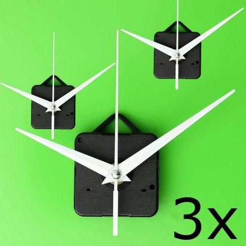 Generic 3xWhite Hands DIY Quartz Black Wall Clock Movement Mechanism Best Price Online Jumia Egypt