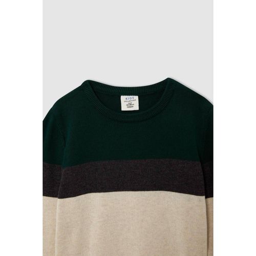 product_image_name-Defacto-Tricot Pullover - Khaki-2