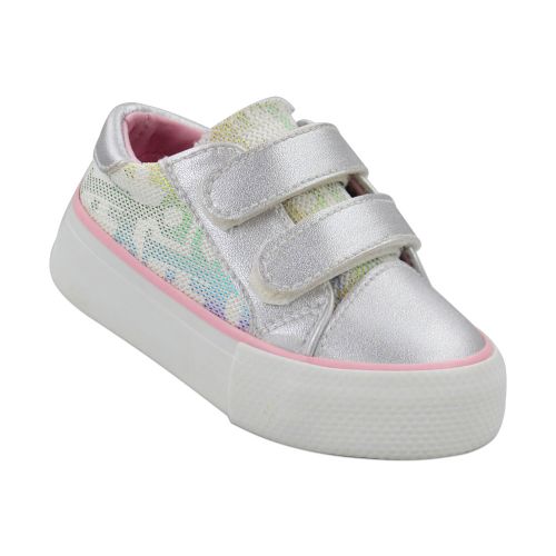 Buy Fashion Flat Sneakers Shoes - Comfortable Slip-on Shoes For Kids - Silver Color in Egypt