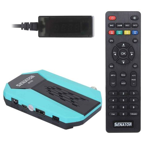 Senator A10 Full HD Mini Receiver With 2 Port - Green Black