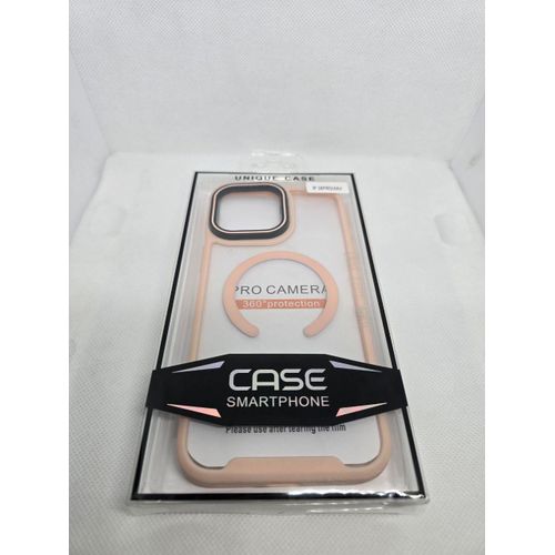 product_image_name-Generic-Top Store MagSafe Compatible Magnetic Clear Protective Case For IPhone 16 Pro Max Shockproof Scratchproof (pink) Silicone Back Cover-1