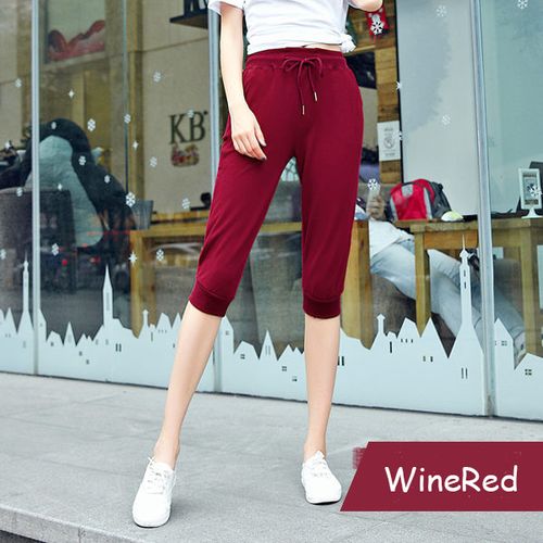 Women Capris Red