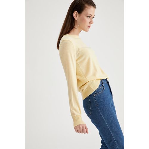 Defacto Basic Crew Neck Relax Fit Knit Sweater