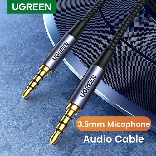 اشتري Ugreen 3.5mm Audio Cable 4-Pole Hi-Fi Stereo TRRS Jack AUX Cord 2M في مصر