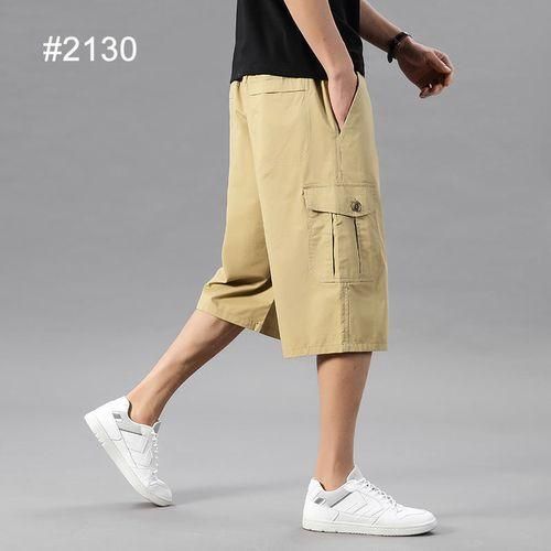Generic Oversize Fat Cotton Shorts Men Cargo Short Casual PlUS Size Cropped Trouser Sports Baggy Pants Loose 5XL 6XL Summer2130 Khaki Best Price Online Jumia Egypt
