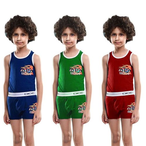 Dice - Set Of (3) Sleeveless Top & Boxer - For Kids price in Egypt