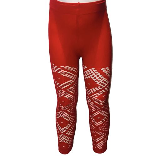 Girls Leggings, Girls White, Red & Black Leggings