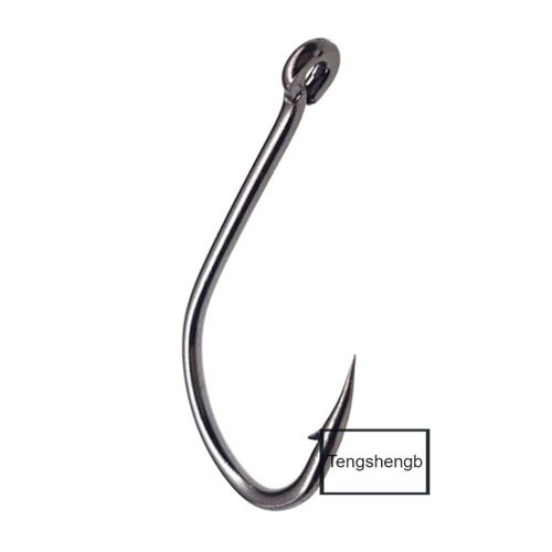 Carp Fishing Hooks 50~100Pcs Barbed/Barbless Fishing Hooks Fly Curved –  9km-dwlife