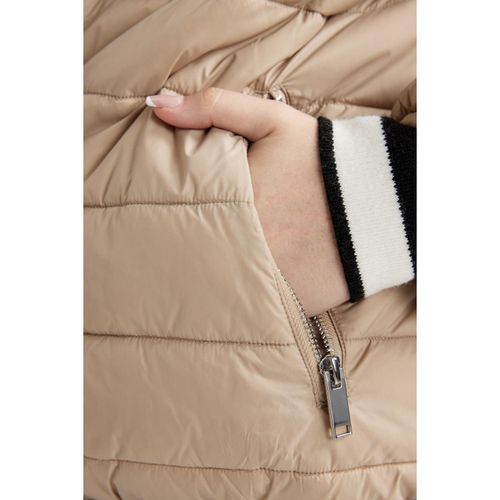 product_image_name-Defacto-Woman Waterproof Hooded Double-Sided Puffer Jacket-4