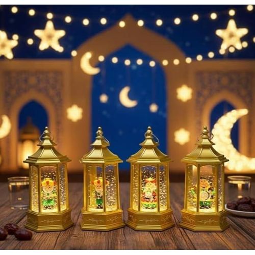 product_image_name-Noon-فانوس رمضان ذهبي بالزيت والجليتر مع إضاءة LED، زينة رمضانية تقليدية، 14 سم رمضان 2026-3