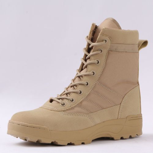 Buy Fashion Boots Men Boots Special Force Desert Combat  Boots Outdoor Hiking Boots Ankle Shoes Men Work Safty Shoes-Sand High in Egypt