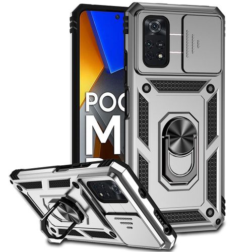 Pour Xiaomi Poco M4 Pro 4G Cuir Tout Compris + Étui de Protection en Verre  Organique (