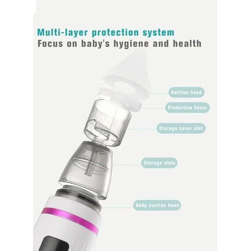 product_image_name-Generic-Electric Nasal Aspirator for Babies & Toddlers – 5 Suction Levels with 3 Safe Silicone Tips, Digital LED Display & USB-C Charging Port for Easy Cleaning and Comfortable Breathing-6