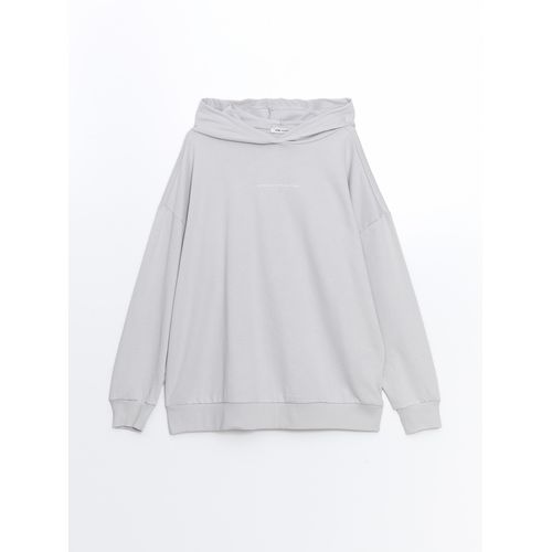 product_image_name-LC Waikiki-هودي نسائي كبير الحجم بأكمام طويلة بدون نقوش-2