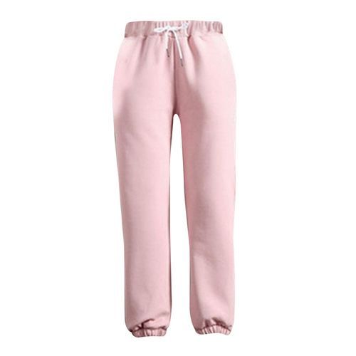 Generic Women's Fleece Lined Pants Warm Thick Casual Sports Sweat Pants  Pink S @ Best Price Online