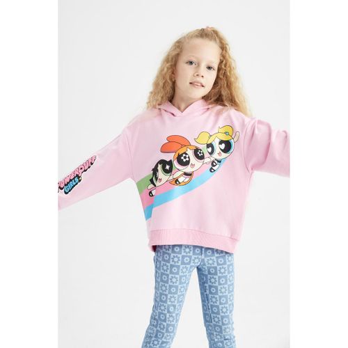 product_image_name-Defacto-Girl Hooded Relax Fit Sweat Shirt - Pink-1