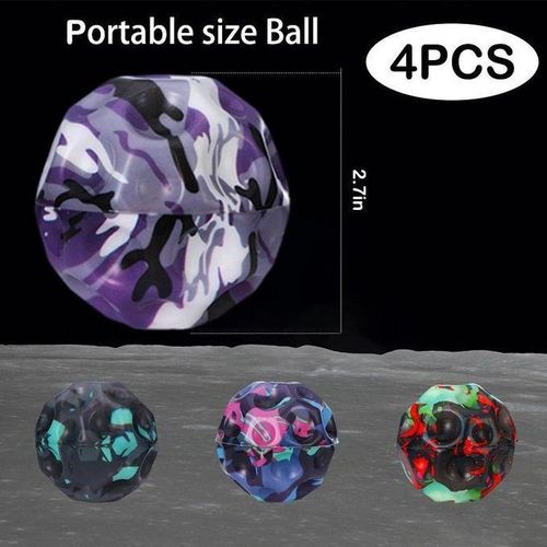 product_image_name-Generic-4pcs Moon Ball Space High Jumping Pop Bouncing Ball For Kids Sensory Crazy-2
