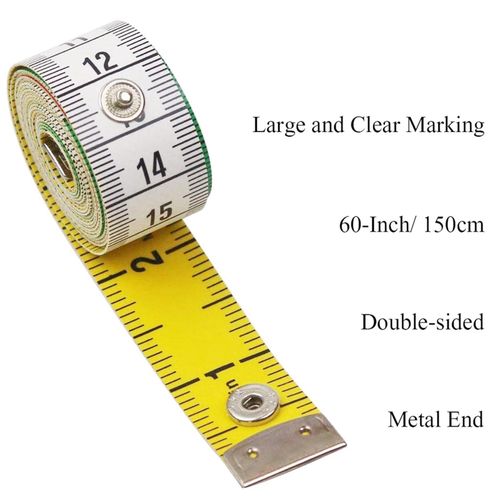 Soft Tape Measure for Body Measuring Tape Soft Sewing Tailor Fabric Cloth  Tape Measure for Weight Loss Flexible Ruler Double Scale 150cm/60inch  (Green) price in Egypt,  Egypt