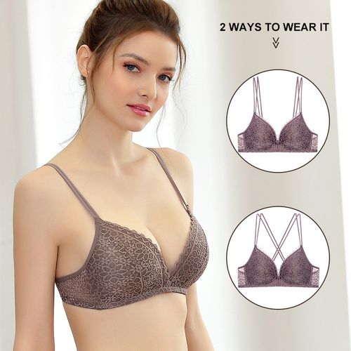 Fashion Bras For Women Ultra Thin Lace Floral Te Brassiere Girl Top Girl @  Best Price Online