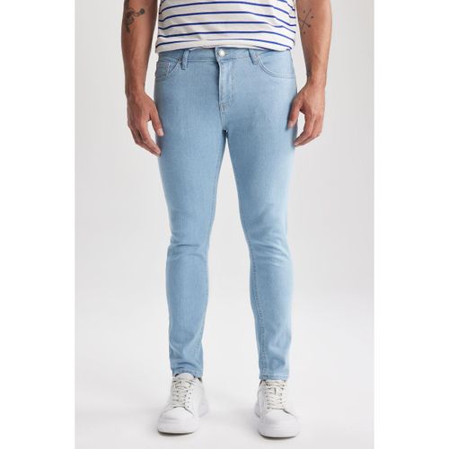 product_image_name-Defacto-Man Super Skinny Fit Denim Trousers - Lt.Blue-1