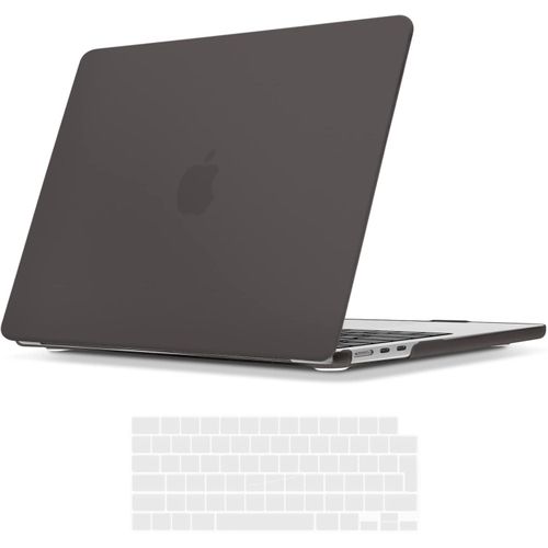 product_image_name-Generic-حافظة لجهاز MacBook Air بحجم 13.6 بوصة M3 M2 2024 A3113 و2022 A2681، حافظة صلبة رقيقة جدًا للحماية وغطاء لوحة مفاتيح بتوزيع EU QWERTZ، رمادي-1