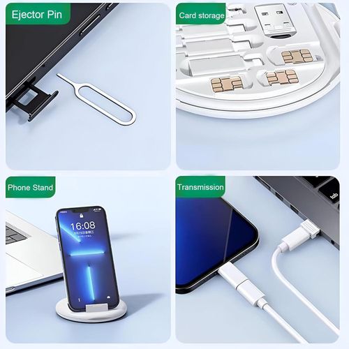 product_image_name-Generic-موزع كابل الشحن - منظم كابلات Lightning وUSB-C وMicro-USB - مدمج، حماية من التلف-7