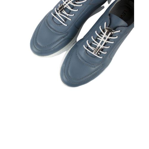 product_image_name-Levent-Casual Genuine Leather Elastic Band Shoes - Blue-4