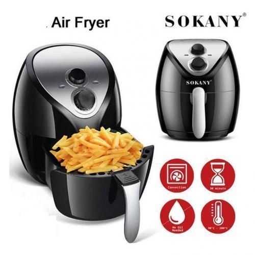 اشتري Sokany Air Fryer Without Oil, 1500 Watt, 5.0 Liters, 8009 في مصر