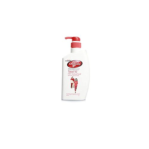 اشتري Lifebuoy Lifebuoy Total 10 Germ Protection Anti Bacterial Body Wash with Activ Silver Formula Deep Cleansing bathing experience 500ML Promo في مصر