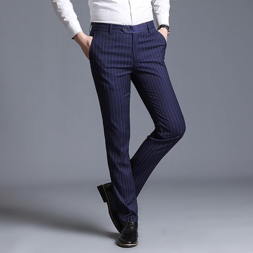 2023 New Business Dress Pants Men Solid Color Office Social Formal Suit  Pants Casual Streetwear Wedding Trousers Pantalon Homme - AliExpress