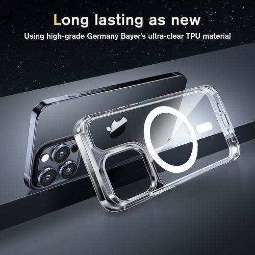 product_image_name-Generic-جراب شفاف مغناطيسي رفيع ممتص للصدمات خفيف الوزن ومتين (متوافق مع ماج سيف) (مغناطيس قوي) (لا يصفر) لموبايل ايفون 16 برو ماكس-5