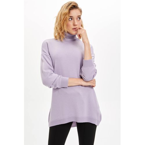 Defacto Woman Tricot Tunic - LT.PURPLE