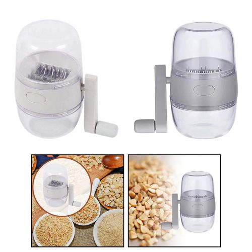 Manual Nut Grinder with Hand Crank Nut Chopper Peanut Grinder Dried Fruit  Crusher for Different Nuts for Baking for Kitchen